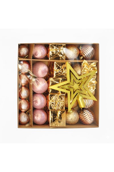BEST PARTİ Christmas Tree Decoration Set 29 Pieces Bronze