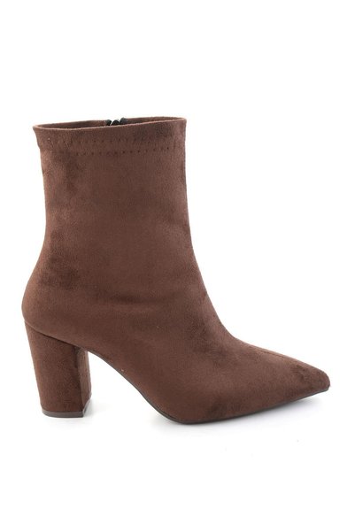 Bambi Kahve Süet Kadın Bot & Bootie K02823510072