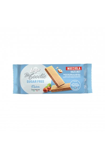 LAGO Napolitane cu cremă de alune, fără zahăr, 4x45g