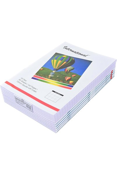 Generic دفاتر تمارين دولية، مقاس A4 (210x297 مم)، خطوط مربعة 10 مم، 160 صفحة،...