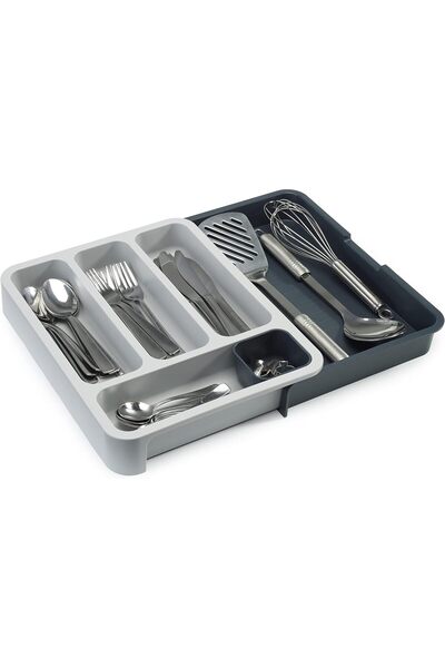 Generic 85042 DrawerStore Expandable Cutlery Tray, Gray