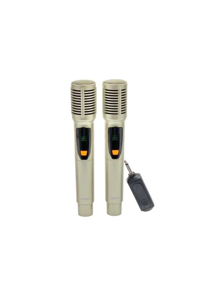 Tradesor Σετ 2 ασύρματων μικροφώνων - KMS-903MC - 509038 - Χρυσό