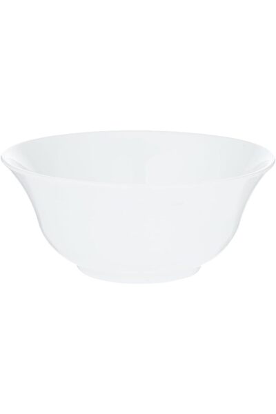 Generic LARAH PLANO WHITE OPAL SOUP BOWL 5 INCH (12.5 CM), WHITE, 5SBPLPW, 1 PC