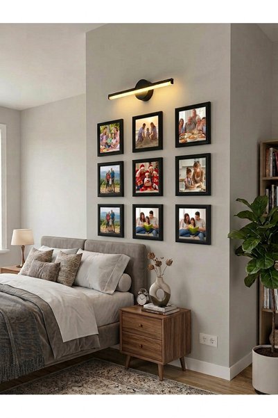 Yoko Home 9 Adet 20x20 cm Kare Fotoğraf Çerçevesi Seti Modern Duvar Dekorasyonu