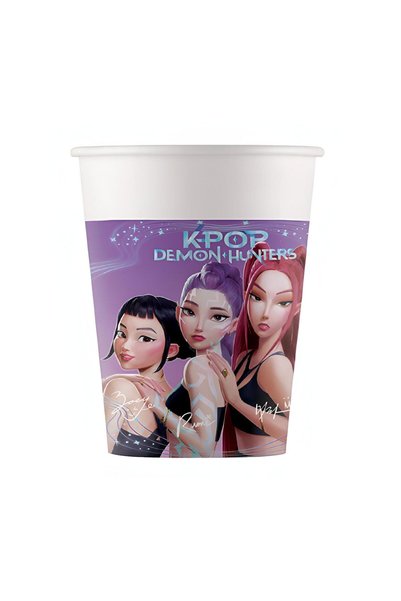 Bibilel Set 8 pahare carton K-Pop, 200 ml,