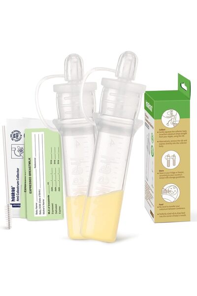 Generic Silicone Colostrum Collector Set For Breastfeeding Moms 2-Pieces 4 Ml