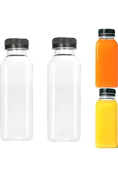 Generic عبوة من زجاجتين بلاستيكيتين فارغتين للعصير من ويداد - زجاجة مياه شفاف...