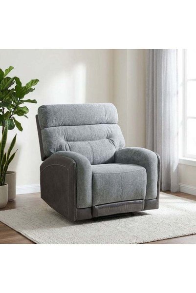Danube Home Holden 1 Seater Fabric Recliner - Grey | Comfortable & Stylish Re...