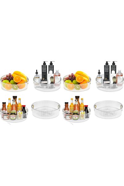Generic 4 Pack Lazy Susan Turntable Organizer Rotates 360 Degrees, Spice Rack...