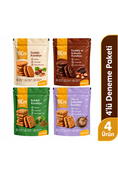 Karışık Deneme Paketi (50g x 4 paket)