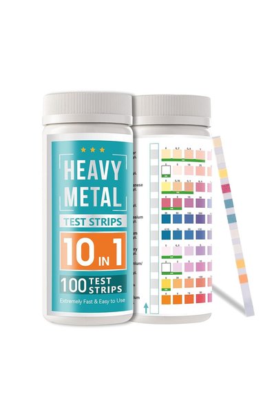 Generic مجموعة اختبار المياه المعدنية الثقيلة 100 قطعة للاستخدام المنزلي لاخت...