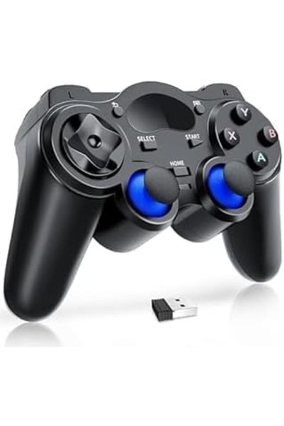 Generic وحدة تحكم ألعاب لاسلكية USB لأجهزة الكمبيوتر المكتبية/المحمولة (ويندو...