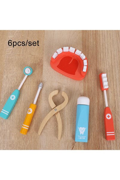 Choice WHITE Children's Wooden Doctor Set Pretend Play Medical Kit Simulation...
