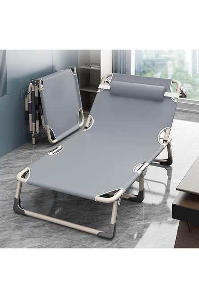 Generic Folding Camping Bed, 75 * 190cm Lunch Break Chair, 4-Speed Adjustable...
