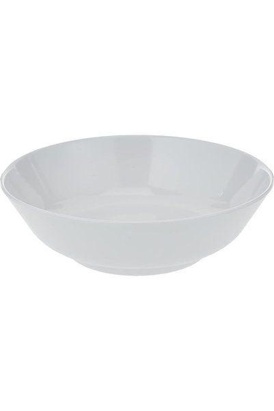 Generic Melamine White Serving Bowl, 21 Cm, White, Dwc2081W, 1 Pc