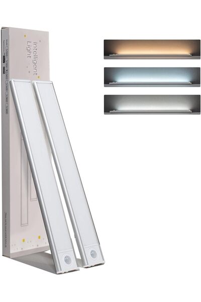 Generic Motion Sensor Closet Lights,Yakiter 3-Color Dimming LED Rechargeable ...