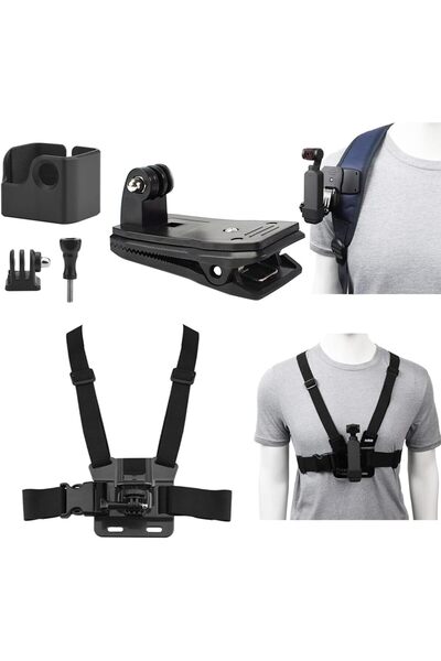 Generic طقم ملحقات مُحسّن لـ DJI Osmo Pocket 3، مع إطار قابل للتوسيع، حزام تث...