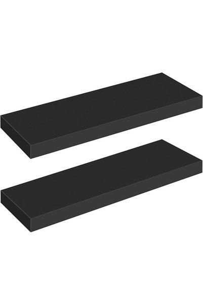 HOOBRO Floating Shelves, Wall Shelf Set of 2, 60 cm Hanging Shelf with Invisi...