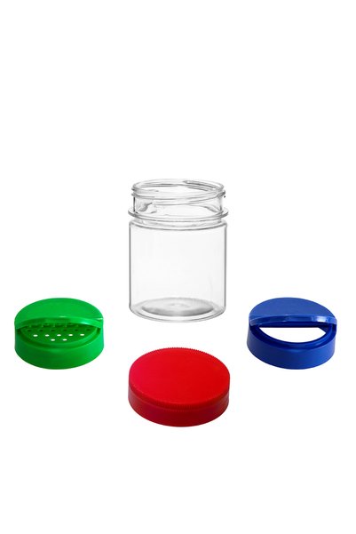 Tomis Plast Borcan plastic 100 ml - diametru 53mm cu capac