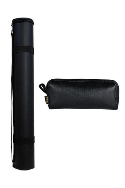 Yuga Faux Leather Project Tube and Pen Bag Set of 2
