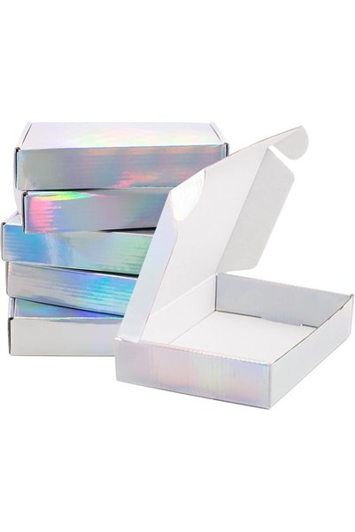 Generic Shipping Boxes, 12 Packs Iridescent Shipping Boxes for Small Business...