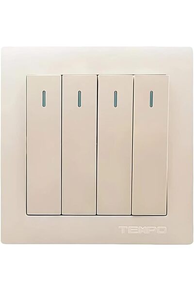 Generic 4GANGS 1 WAY SWITCH PEARL