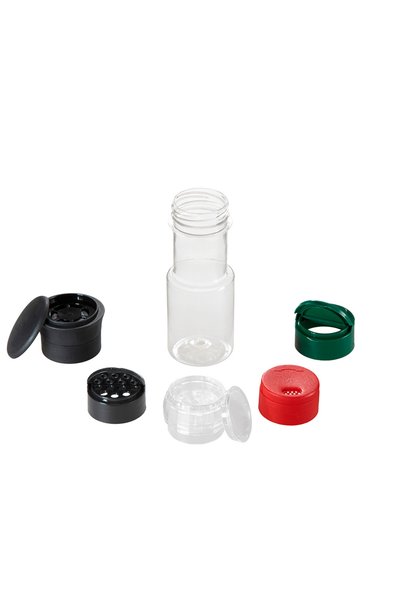 Tomis Plast Sticluta plastic 125 ml cu capac- diametru 38mm