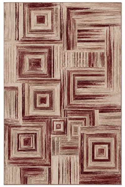 Rugs Modern Halı Eta Geometric Pattern Woven Base Carpet Eta4410