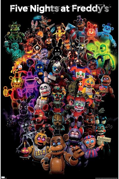 Generic Five Nights at Freddy's: Special Delivery-Collage Wall Poster, 22.375...
