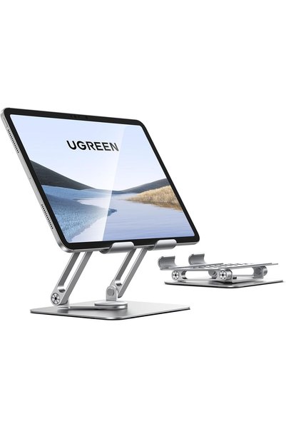 Generic حامل iPad يدور 360 درجة، حامل لوحي ثابت وقابل للتعديل للمكتب