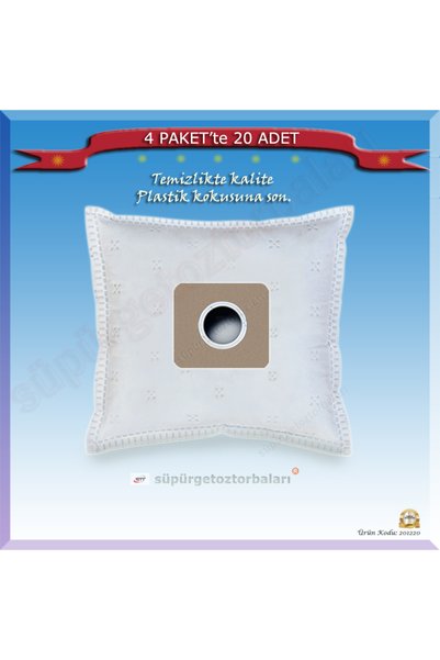 Ürkmez Ticaret Arzum Ar 461 Cleanart Silent Vacuum Cleaner Dust Bag 20 Pieces...