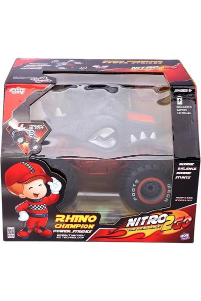 Nitro2go لعبة سيارة بجهاز تحكم عن بعد راينو شامبيون باور سترايدس من نايترو 2 جو