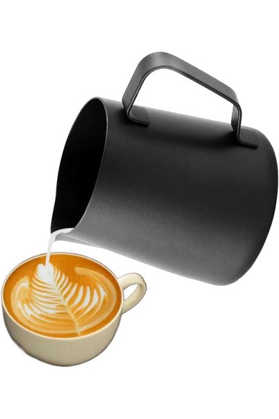 Generic إبريق رغوة الحليب من الفولاذ المقاوم للصدأ، أباريق تبخير الإسبريسو، ك...