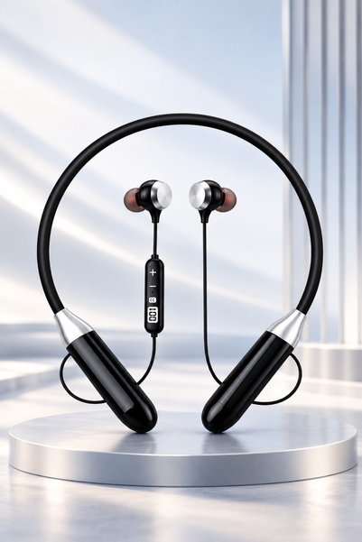 Abbruch Bluetooth Boyun Askılı Kulaklık Uzun Pil Ömrü Güçlü Bass Ve Mikrofon ...