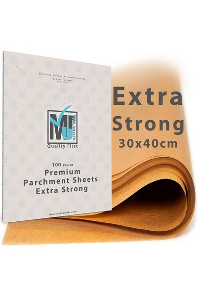 Generic ورق خبز قوي للغاية غير مبيض 30×40 سم، غير لاصق، مقطوع مسبقًا، بني الل...