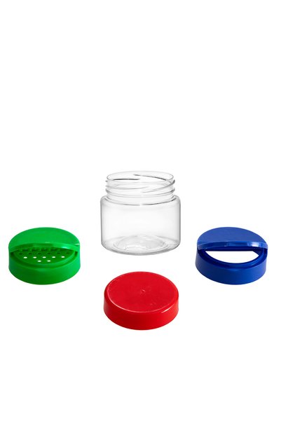 Tomis Plast Recipient din plastic de 150ml cu capac de 63mm