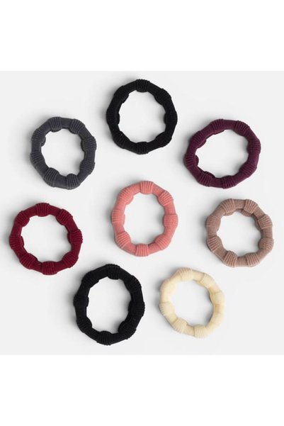 ANTBRO Set 15 Elastice de Păr Frotte Striate în Nuanțe Pământii pentru Femei,...