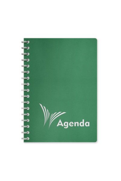 Libra Agenda A5 nedatata, spirala, coperta plastic verde