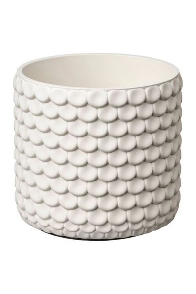 IKEA GLACIÄRBJÖRN beton saksı, beyaz