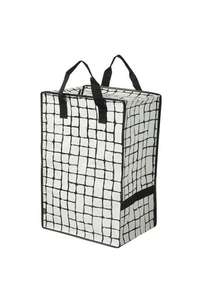 IKEA GÖRSNYGG çanta, beyaz-siyah, 40x30x60 cm/72 lt