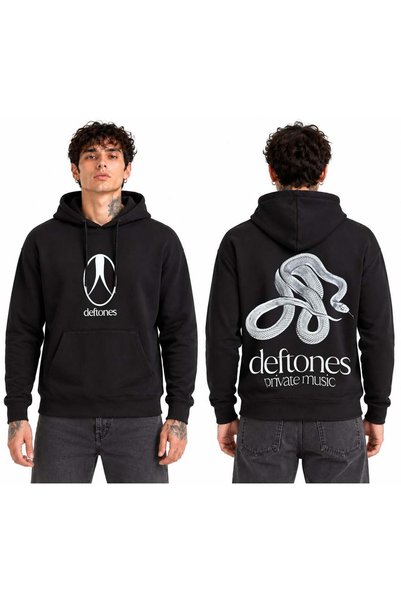 sensobel Deftones Hooded Black Men's Sweatshirt