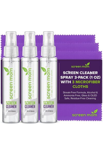 Generic Screen Cleaner Spray and Microfiber Cloths 3-Pack (3x1oz) by Screen M...