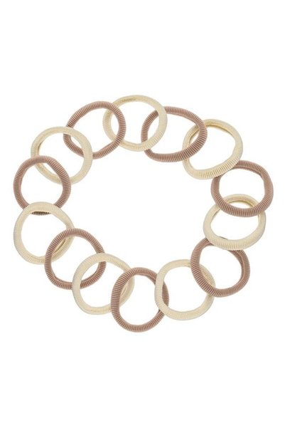 ANTBRO Set 14 Elastice de Păr Frotte Ecru și Bej pentru Femei, ANTBRO®
