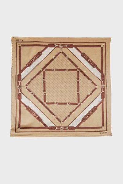 Guess Frances Desenli 120 x120 cm Eşarp AW5655POL03 Kadın EŞARP AW5655 POL03 TMU