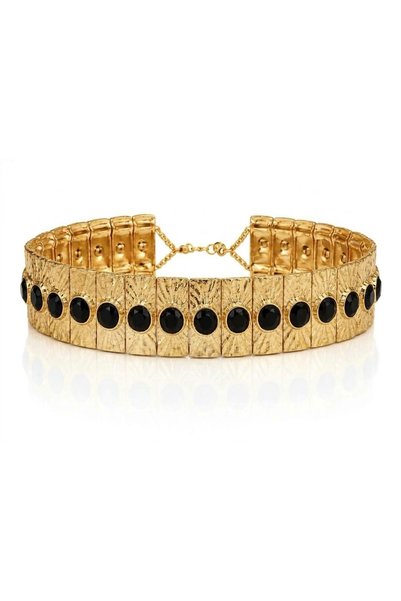 moonnisantasi Taşlı Choker Gold El yapımı Kolye