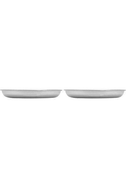 Generic STAINLESS STEEL SIDE PLATE, 23 CM, RP0011, Rice Plate, Dessert Plate,...