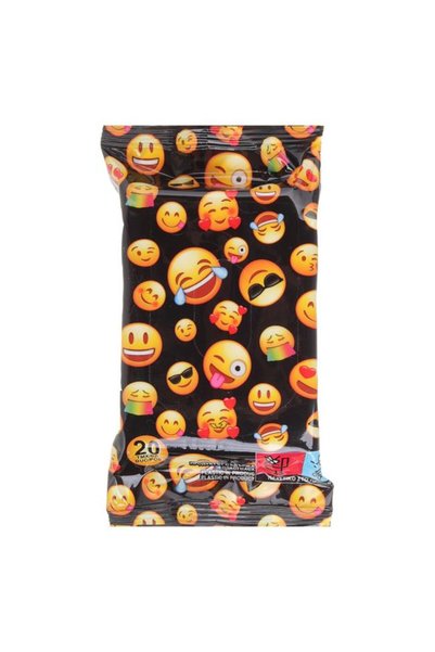 ANTBRO Șervețele Umede pentru Copii cu Model Emoji 20 buc, cu Aloe Vera și Vi...