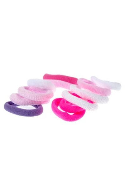 ANTBRO Set 12 Elastice de Păr Frotte Mini Monocolore Alb, Roz, Fucsia și Mov ...