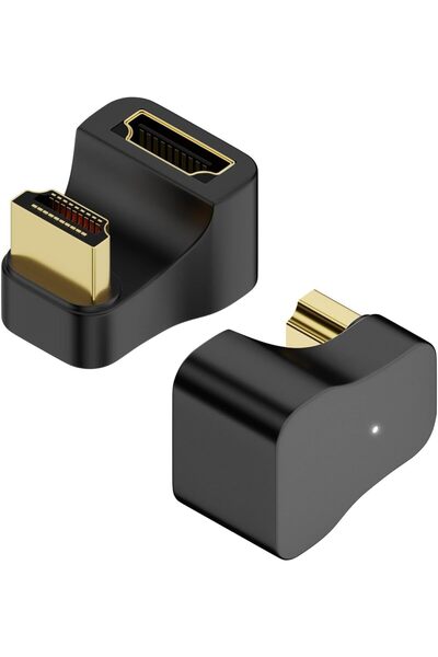 Generic محول HDMI 2.1 على شكل حرف U بزاوية 180 درجة ومحول HDMI 2.1 بزاوية 270...
