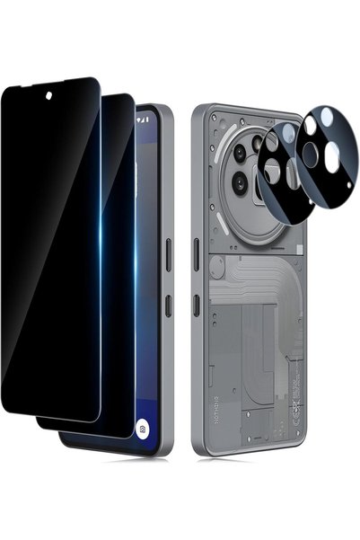 Generic واقي شاشة زجاجي مقوى متوافق مع هاتف Nothing Phone 3a Pro مع حماية لعد...